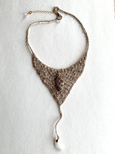 Vintage Rose-gold Necklace with Rose Quartz