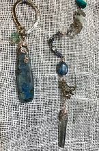 Blue Kyanite Necklace with Quartz