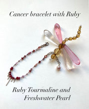 Cancer bracelet with Ruby