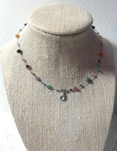 7Chakras Silver Necklace with Birthstone