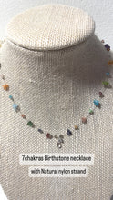 7Chakras Personalized Necklace with Birthstone