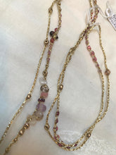 Ruby Necklace with Gold Tussle