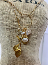 Freshwater Pearl Leaf Necklace