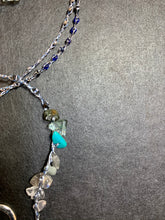 Blue Kyanite Necklace with Blue Quartz Point