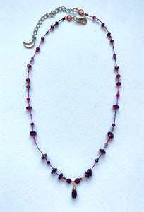 Capricorn Garnet necklace