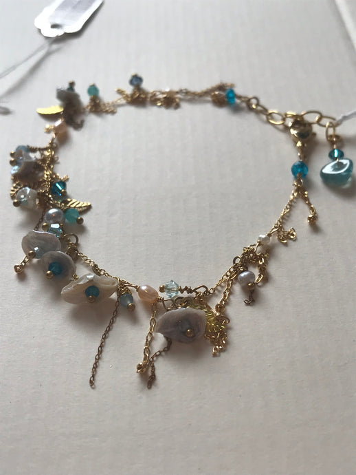 Dainty Whimsical Bracelet With Multi Charms