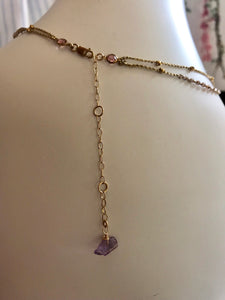 Rose Quartz Layered Nacklace