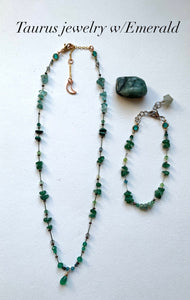 Taurus Emerald necklace
