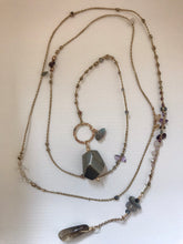 Pyrite Necklace with Quartz