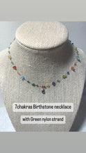 7Chakras Personalized Necklace with Birthstone