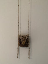 Crystal Pouch Necklace with Citrine